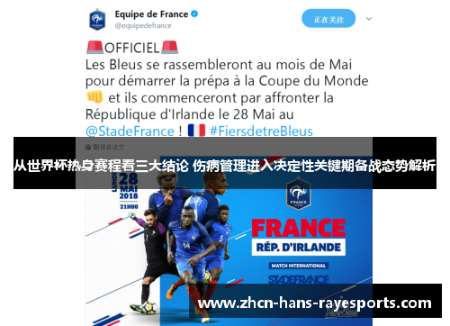 从世界杯热身赛程看三大结论 伤病管理进入决定性关键期备战态势解析